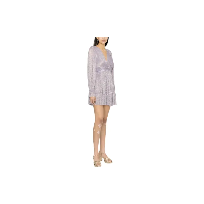 Sabina Musayev Ruched Long sleeved Mini Dress-1