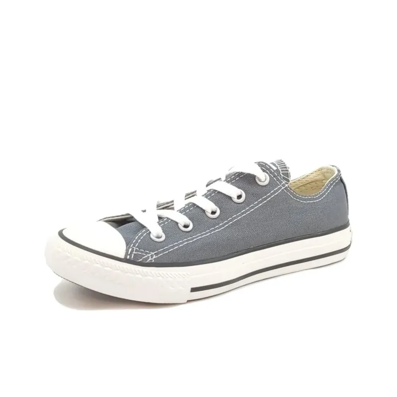 Converse Chuck Taylor Wear-resistant And Lightweight Low-Top Kids Canvas Shoes Gray Teenagers-0
