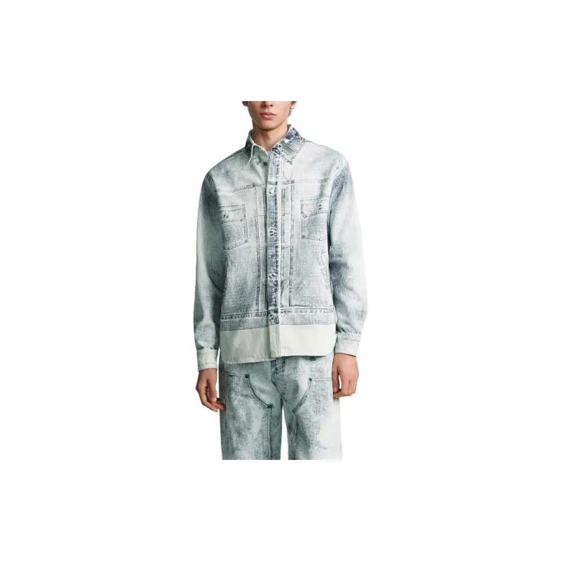 DIOR Shirts Men Blue-3
