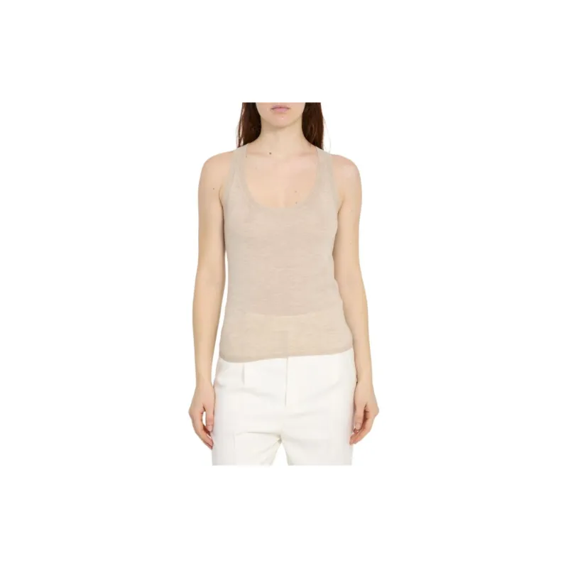 MaxMara Straight Hem Sleeveless Top-1