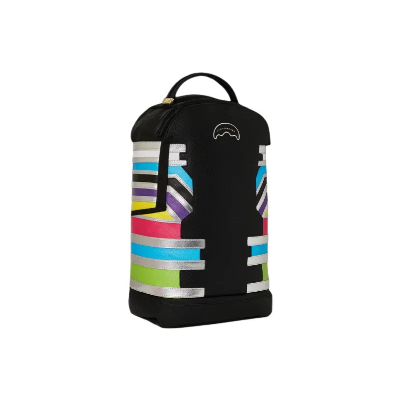 SPRAYGROUND Artificial Leather Backpack Unisex Rainbow & Black-1