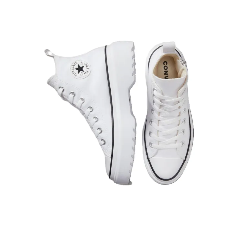 Converse Chuck Taylor All Star Shock Absorbers With Slip Resistant Features High Top Kids Canvas Shoes White Teenagers-3