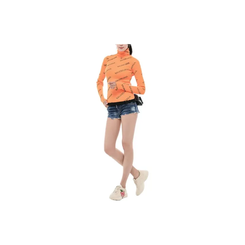 Balenciaga Sweater Regular Women's Orange-4