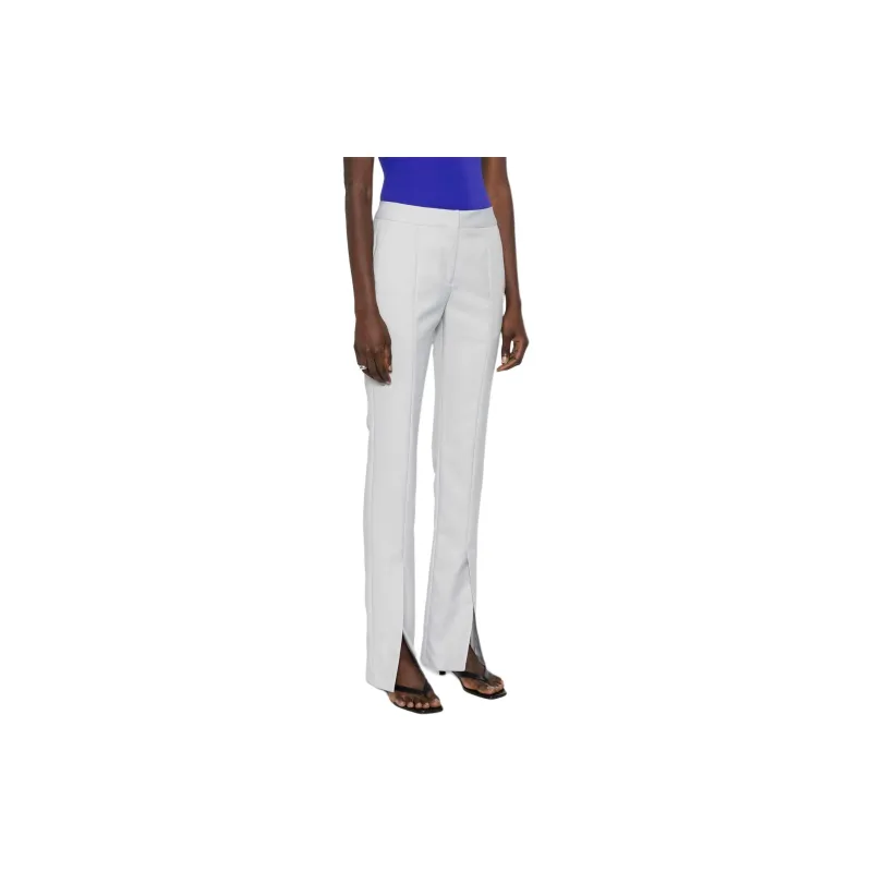 OFF-WHITE Logo Detailed Straight Leg Pants-3