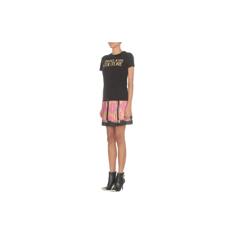 VERSACE JEANS COUTURE Barocco Print Pleated Mini Skirt-2