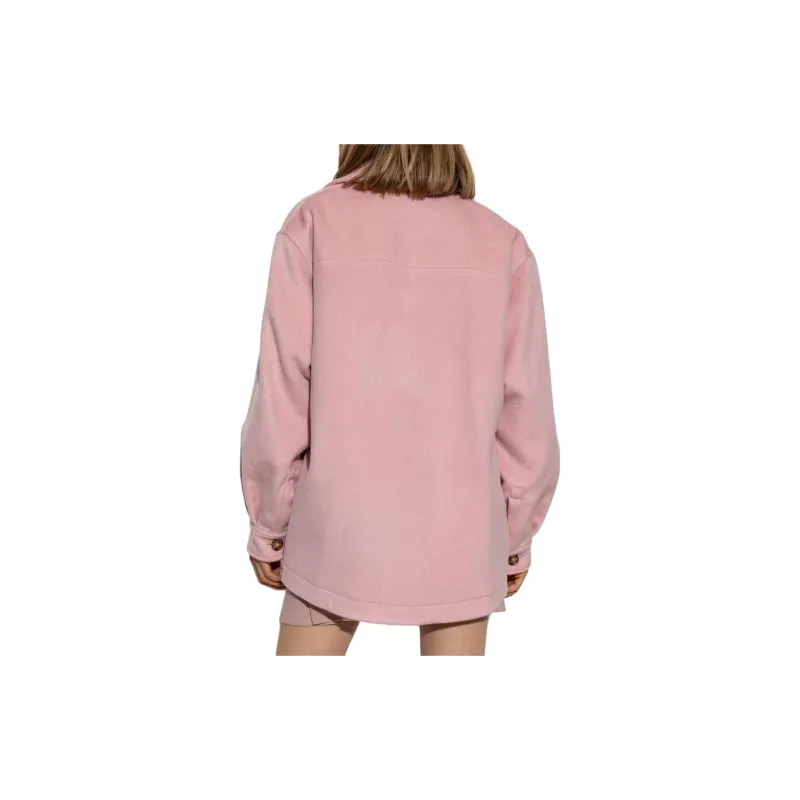 MARNI Logo Embroidered Straight Hem Overshirt-3