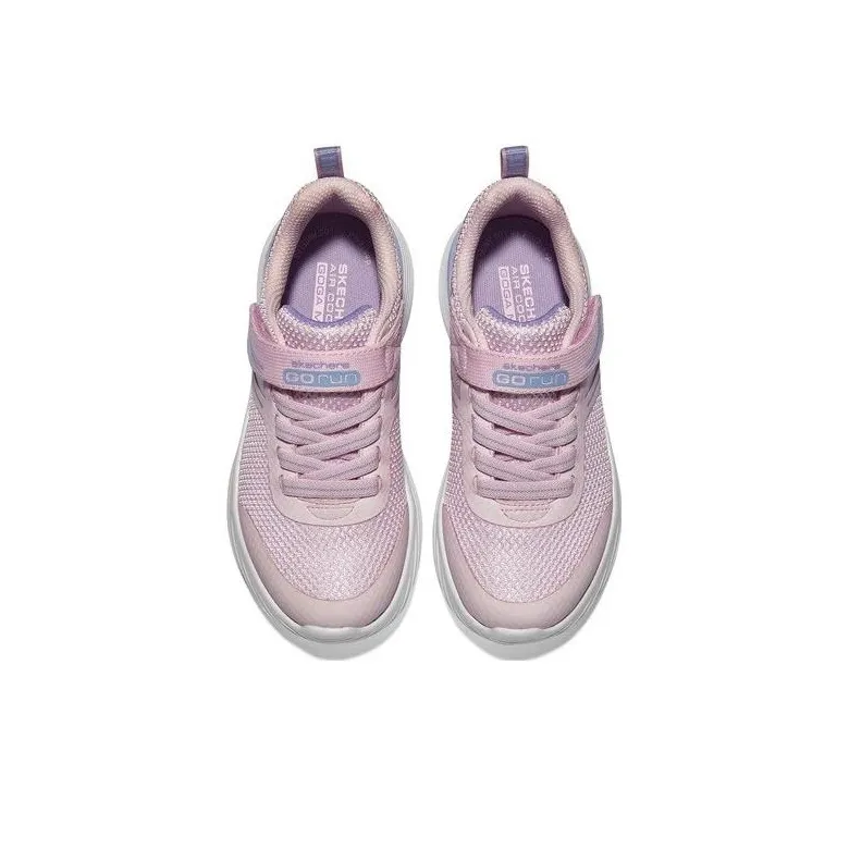 Skechers Go Run 400 V2 Anti Slip Wear Resistant Low Top Kids Lifestyle Shoes Light Pink Teenagers-3