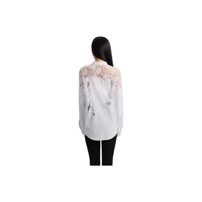Blood Glitter Shirt Women's White-3