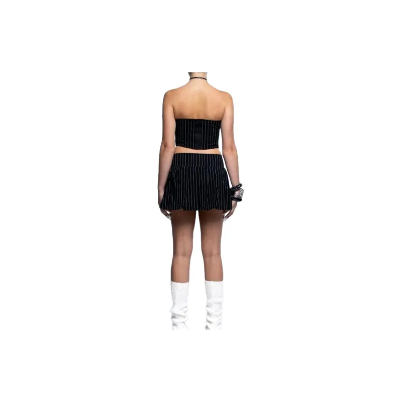 The Kript Casual Short Skirts Women's Black-2