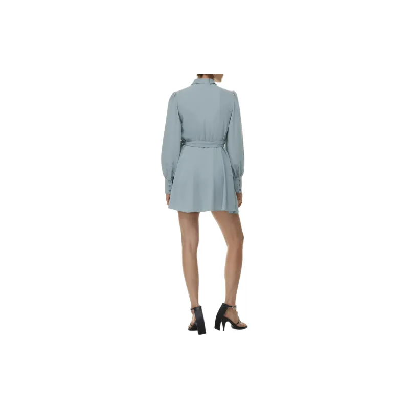ARITZIA Babaton Hyde Mini Dress Long-Sleeved Dresses Women's Slab Blue/Board Blue-2