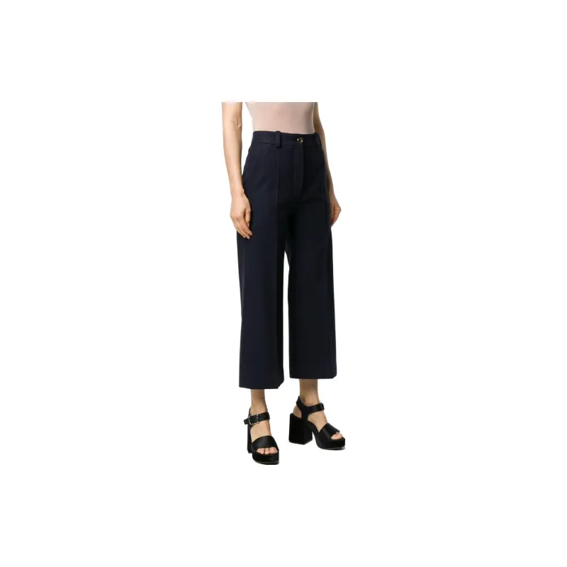 Patou High Waist Wide Leg Trousers-3