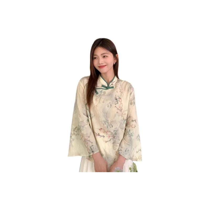 HUASJ Chiffon Shirts Women's Image Color-1