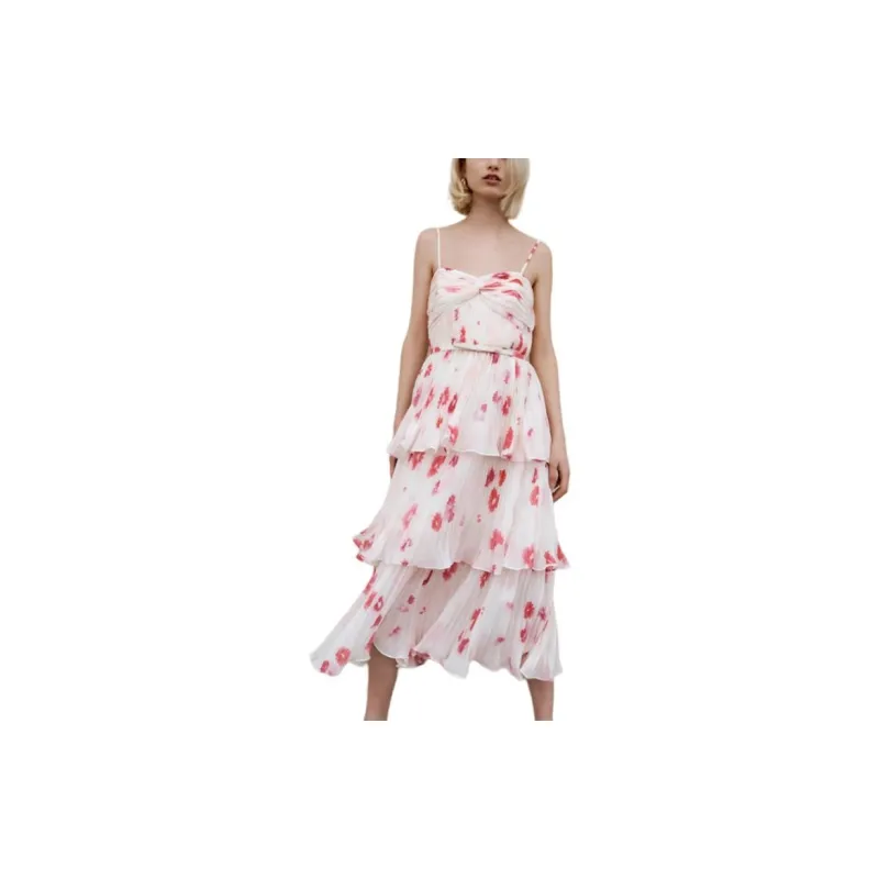 Self portrait Printed Chiffon Dress-4