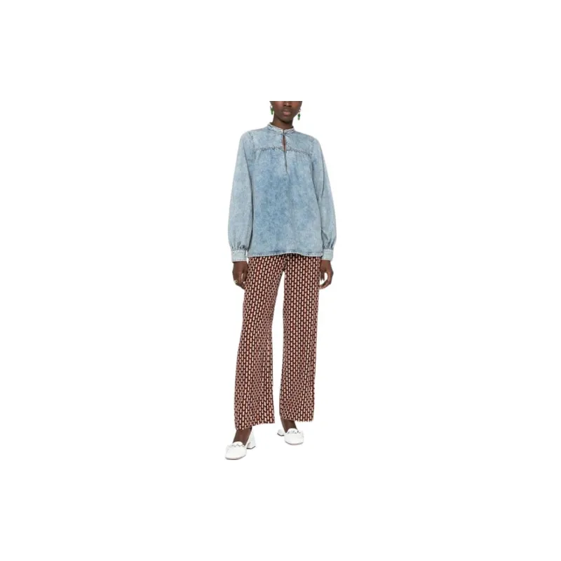GANNI Shirts Women's Blue-2
