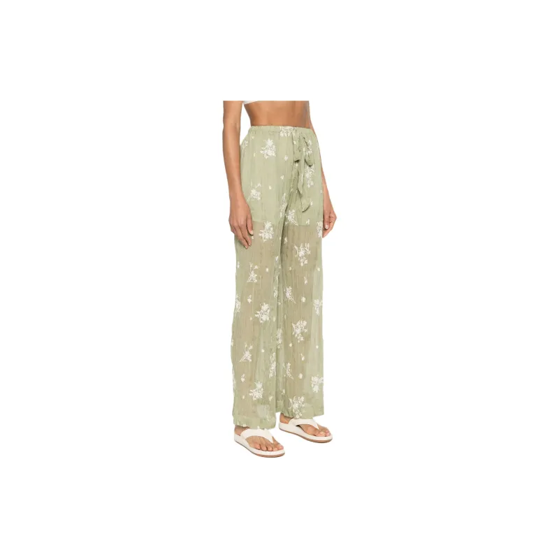 SABINA MUSAYEV SS24 Casual Pants Women's Olive Green-3
