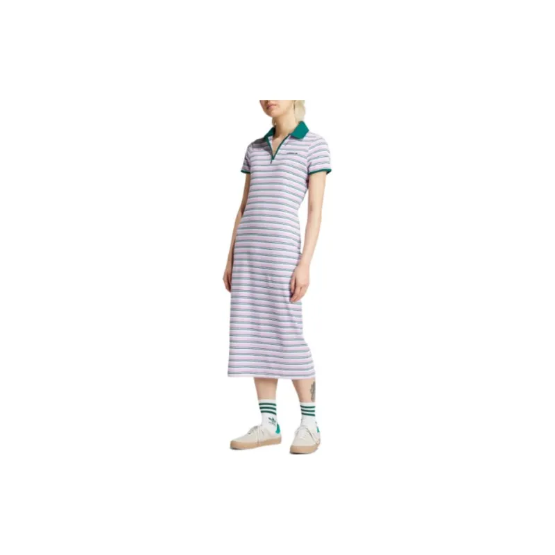 Adidas Originals Short Sleeved Dresses Women's Multicolor/Happiness Lilac-3