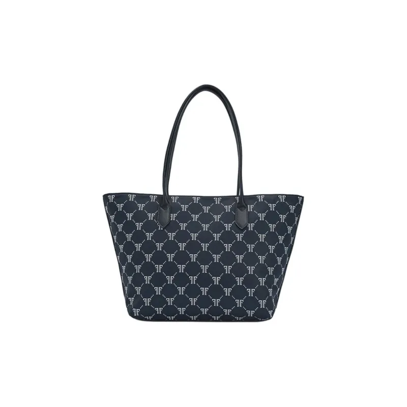 FILA Fabric Tote Bag Shopping Bag Handbag Shoulder Bag Large Size Women's Legend Blue-3