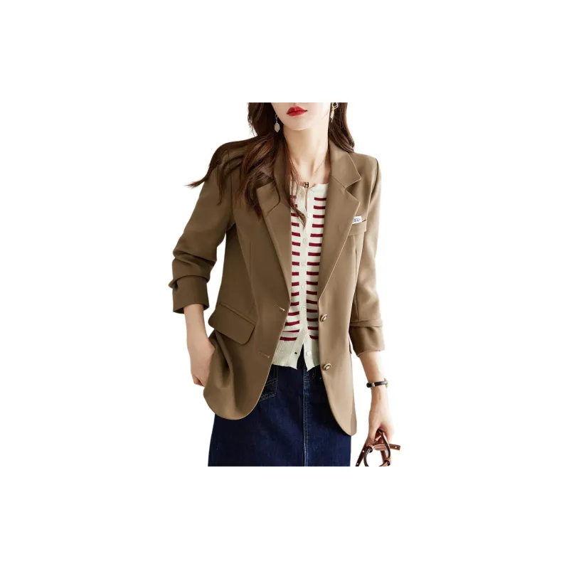TERRE BLEUE Business Suit Women's Dark Coffee-1