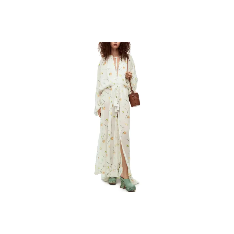 LOEWE Long Sleeved Dresses Women's Multicolor-1