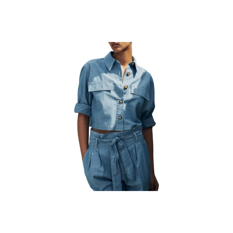 ZARA Shirts Women's Light Blue-2