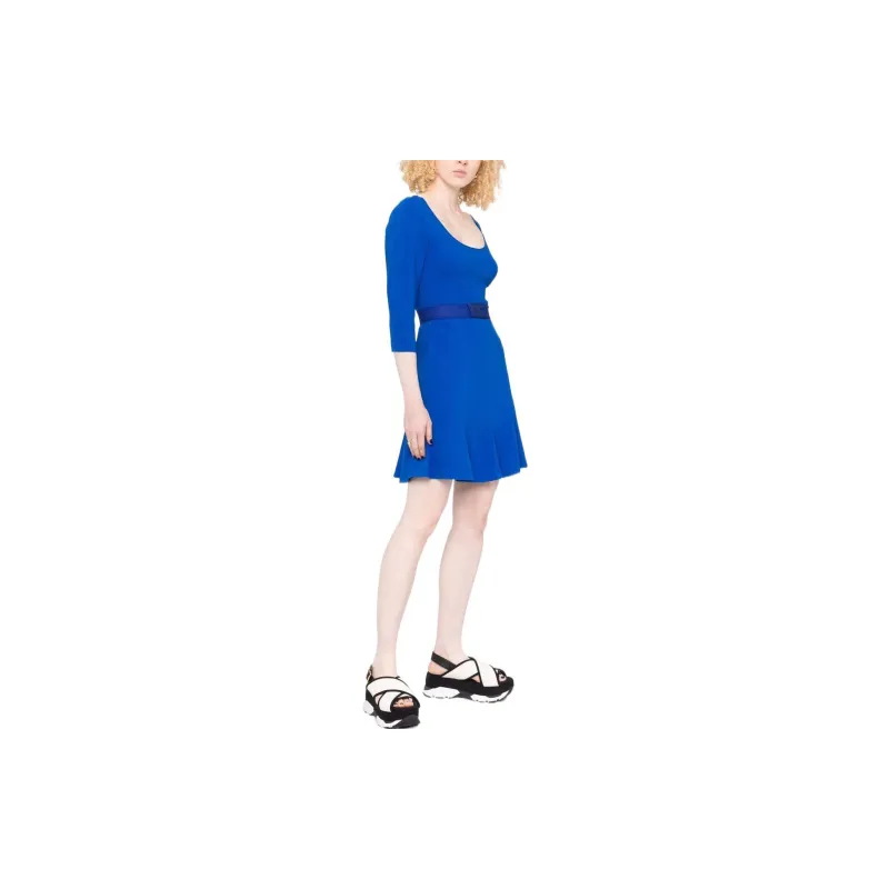 Stella McCartney Long-Sleeved Dresses Women's Blue-3