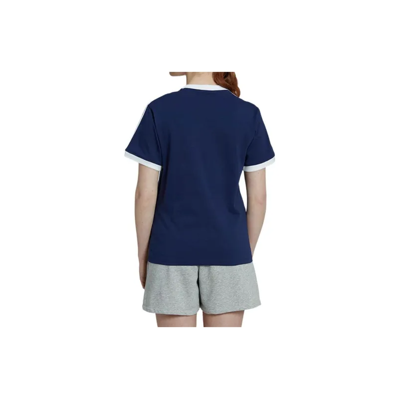 Adidas Originals Drop Shoulder Sleeve T Shirt Women's Blue-2