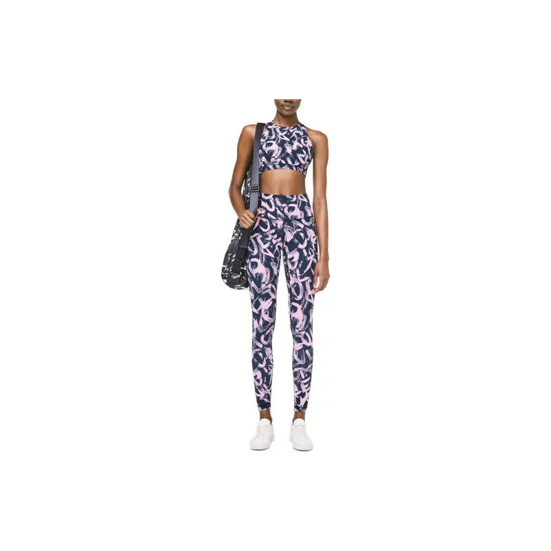 Lululemon Free To Be Serene Sports Underwear Women's Pink Blue Graffiti-1