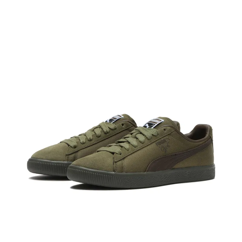 PUMA Clyde Soph Anti Slip Wear Resistant Low Top Skateboard Shoes Unisex Green-2