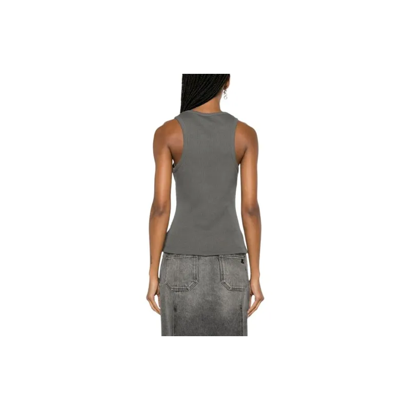 GANNI Sun print Ribbed Tank Top-2