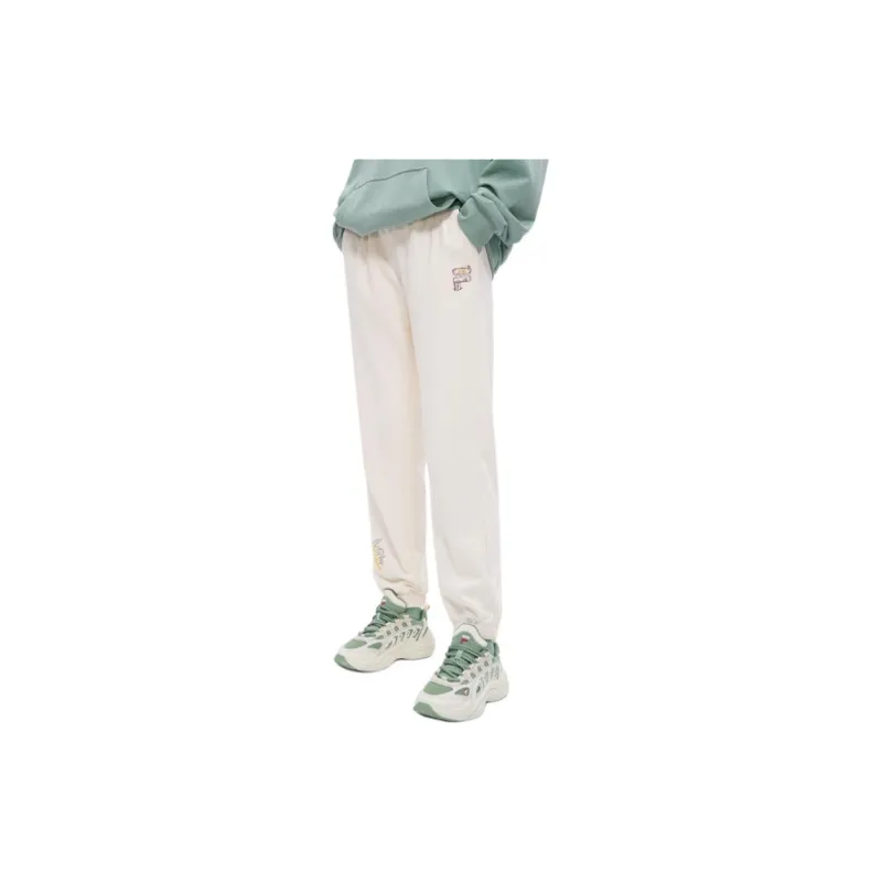 FILA FUSION INLINE Casual Pants Women's Wheat Cream-3