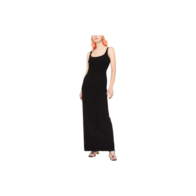 VERSACE Slip Dresses Women's Black-2