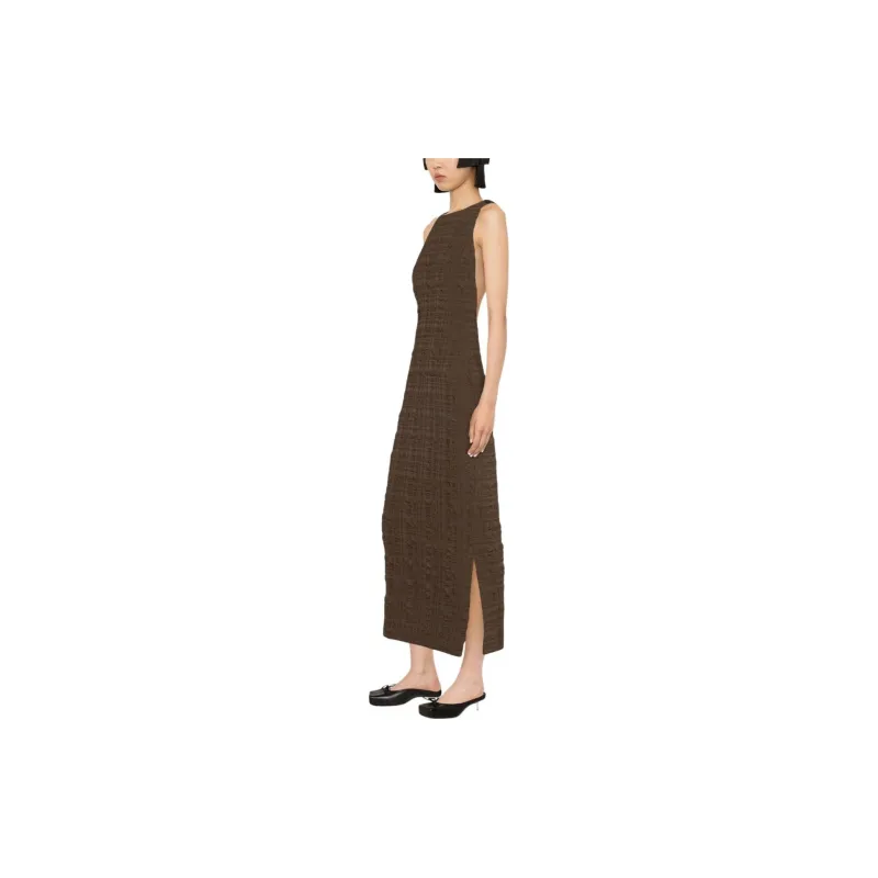 NANUSHKA SS24 Sleeveless Dress Women's Coffee-2