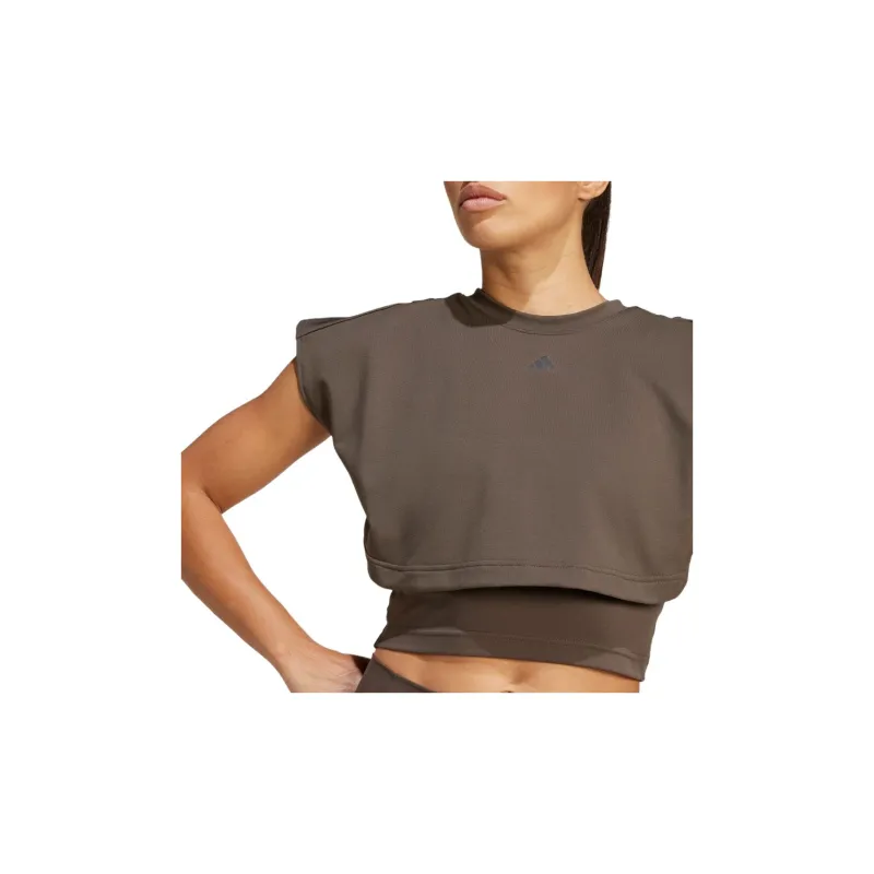 Adidas Tank Tops Women's Dark Olive-5