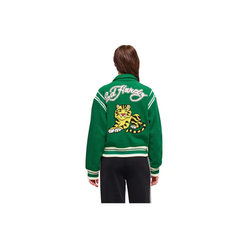 Ed Hardy SS23 Jackets Coats Women's Forest Dark Green-1