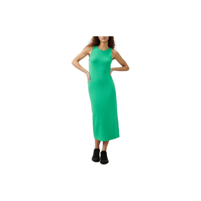 AMERICAN VINTAGE A.M SS24 ROBE FEMME HAPYLIFE Sleeveless Dress Women's Vintage Leaf Green-1