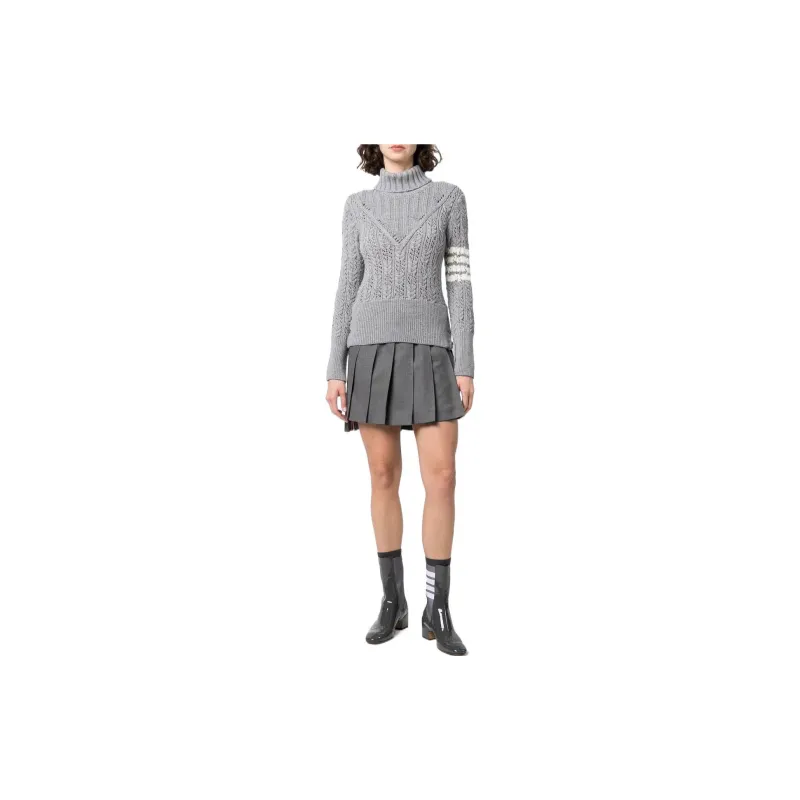 THOM BROWNE· FW22 Sweater Women's Gray-1