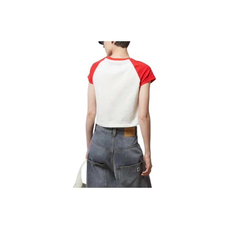 GUCCI Regular T Shirt Women's White-3