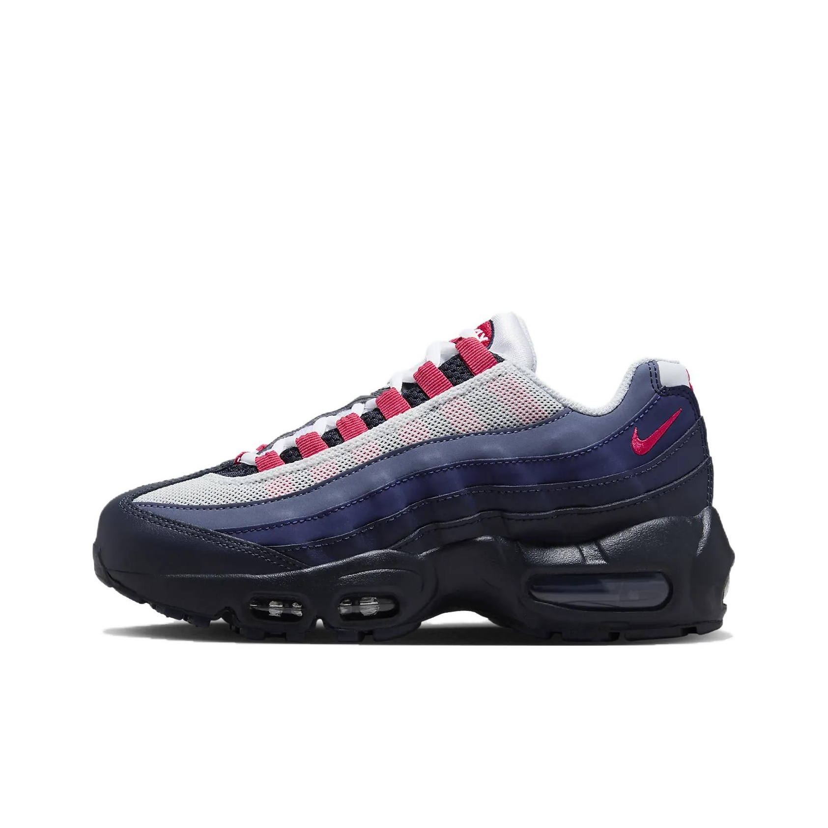 Nike Air Max 95 Recraft GS Dark Obsidian Track Red POIZON