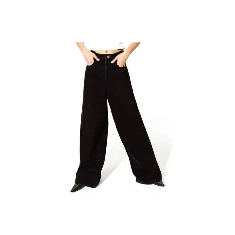 CALVINLUO FW24 Jeans 010 Women's Black-2