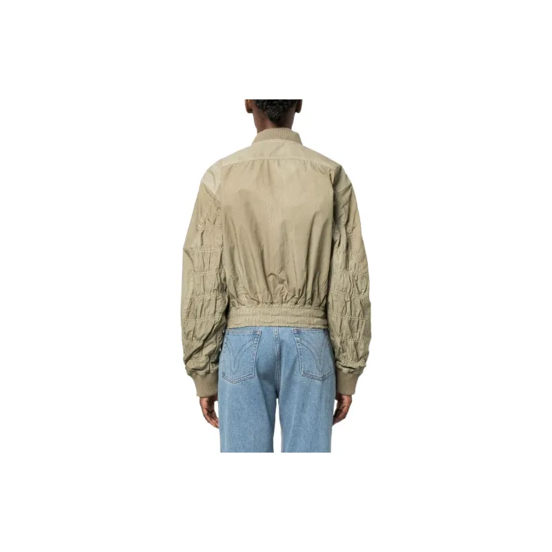 DIESEL Jackets Women's Light Olive Green-2