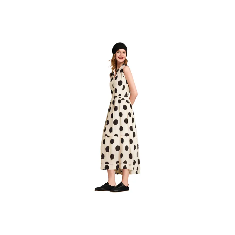 HAVVA Sleeveless Dress Women's Polka Dot-2