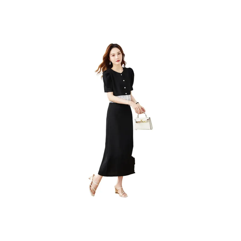 TERRE BLEUE Skirt Set Women's Black-1