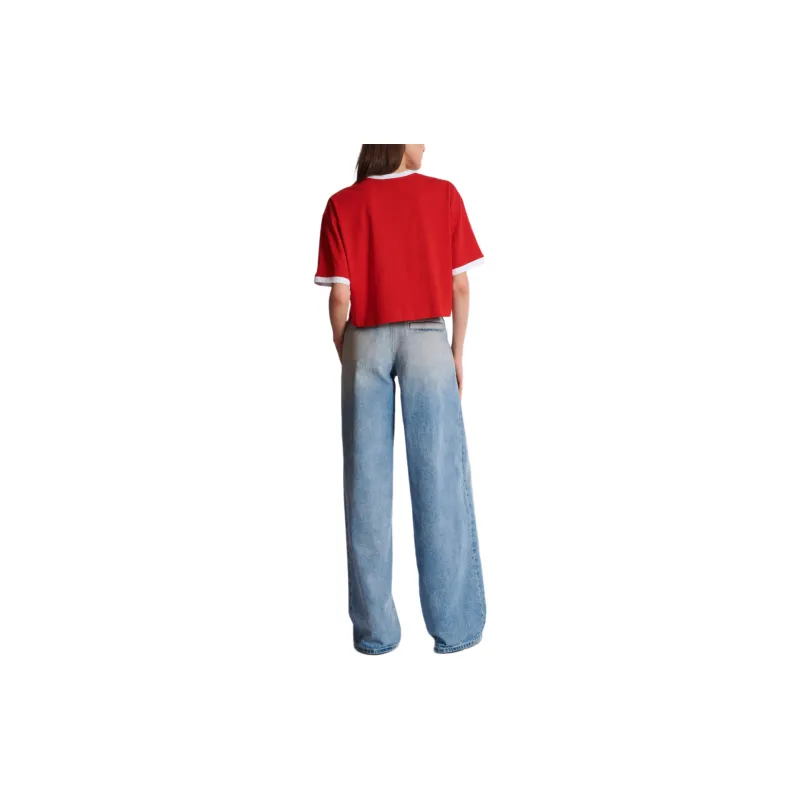 BALMAIN Strawberry Print Cropped T shirt-1