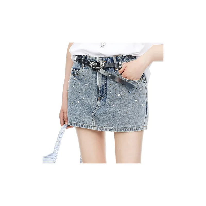 D'zzit Denim Shorts Women's Blue-3