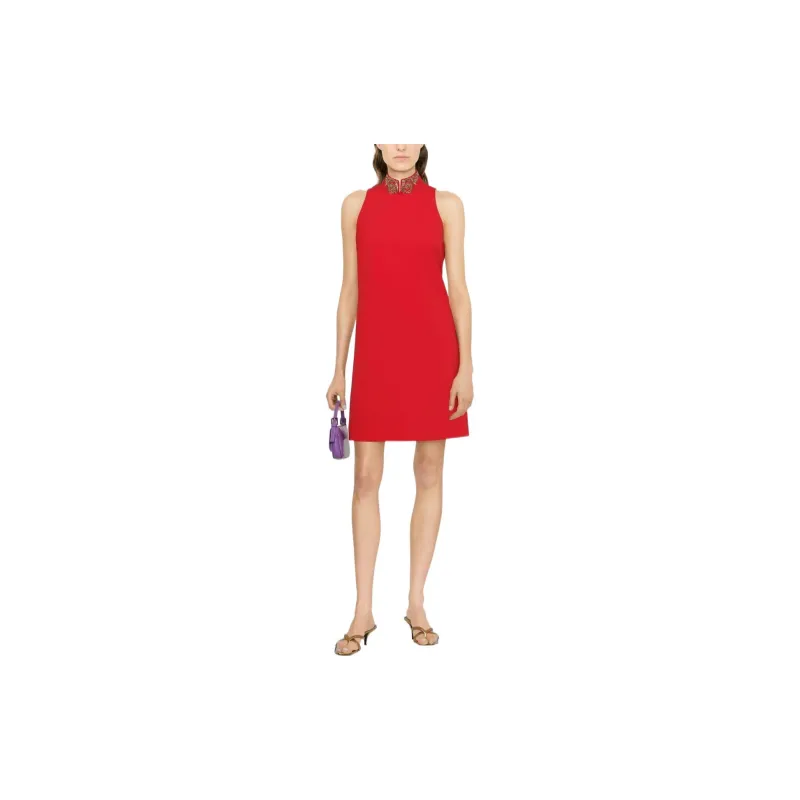 MOSCHINO Sleeveless Dresses Women's Red-2