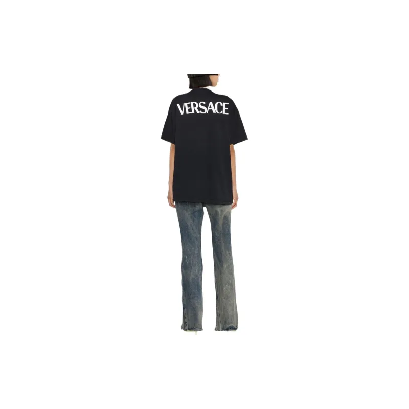 VERSACE Goddess Logo T Shirt 'Black'-2