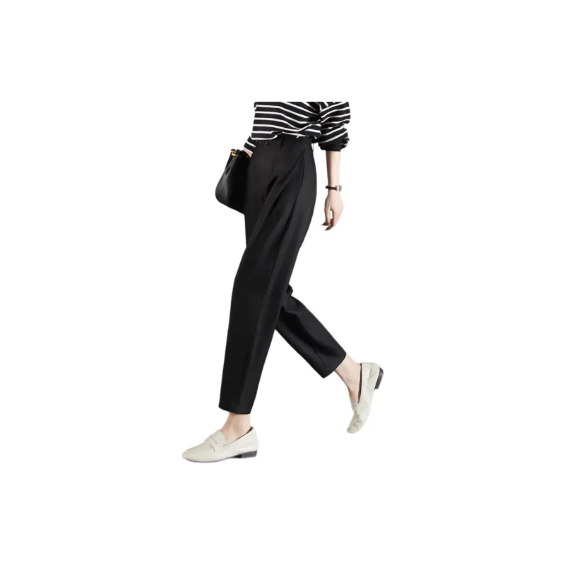 Mo Han Yi Mei Casual Pants Women's Black-3