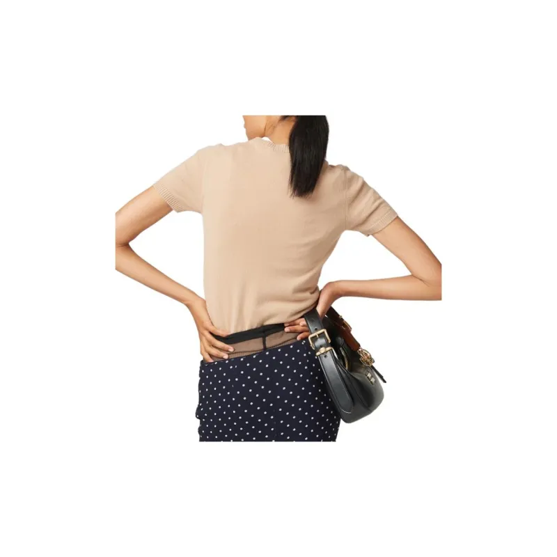 MIU MIU Logo intarsia Cashmere Top-4