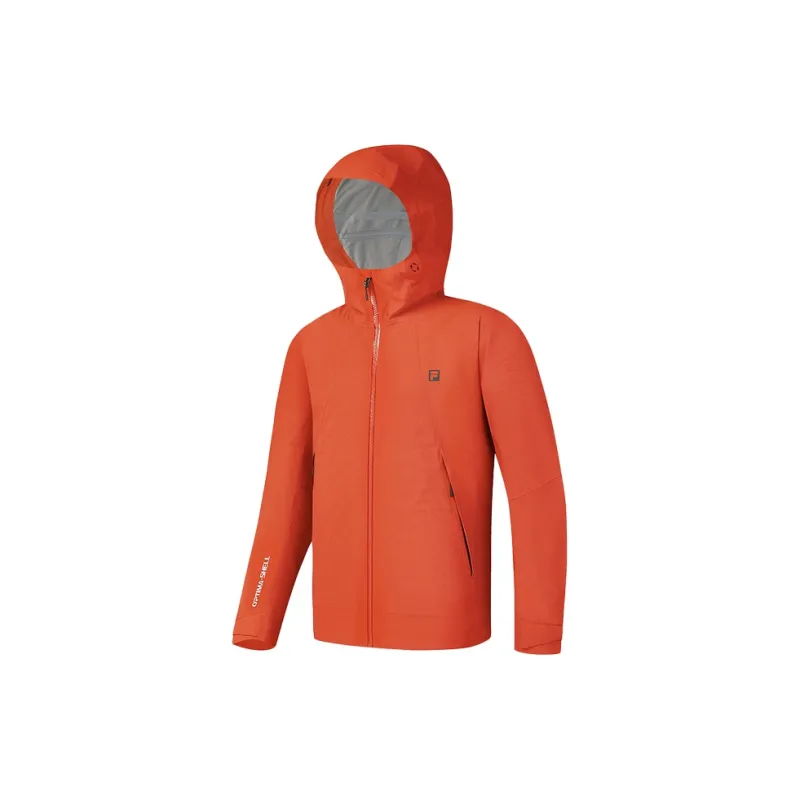 FILA Water-Resistant Windbreaker Jacket Men's Sandy Orange-1