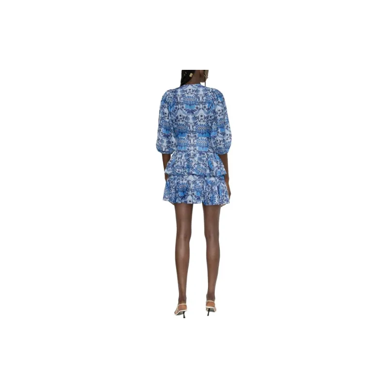 Sandro Short-Sleeved Dresses Women's Blue-3